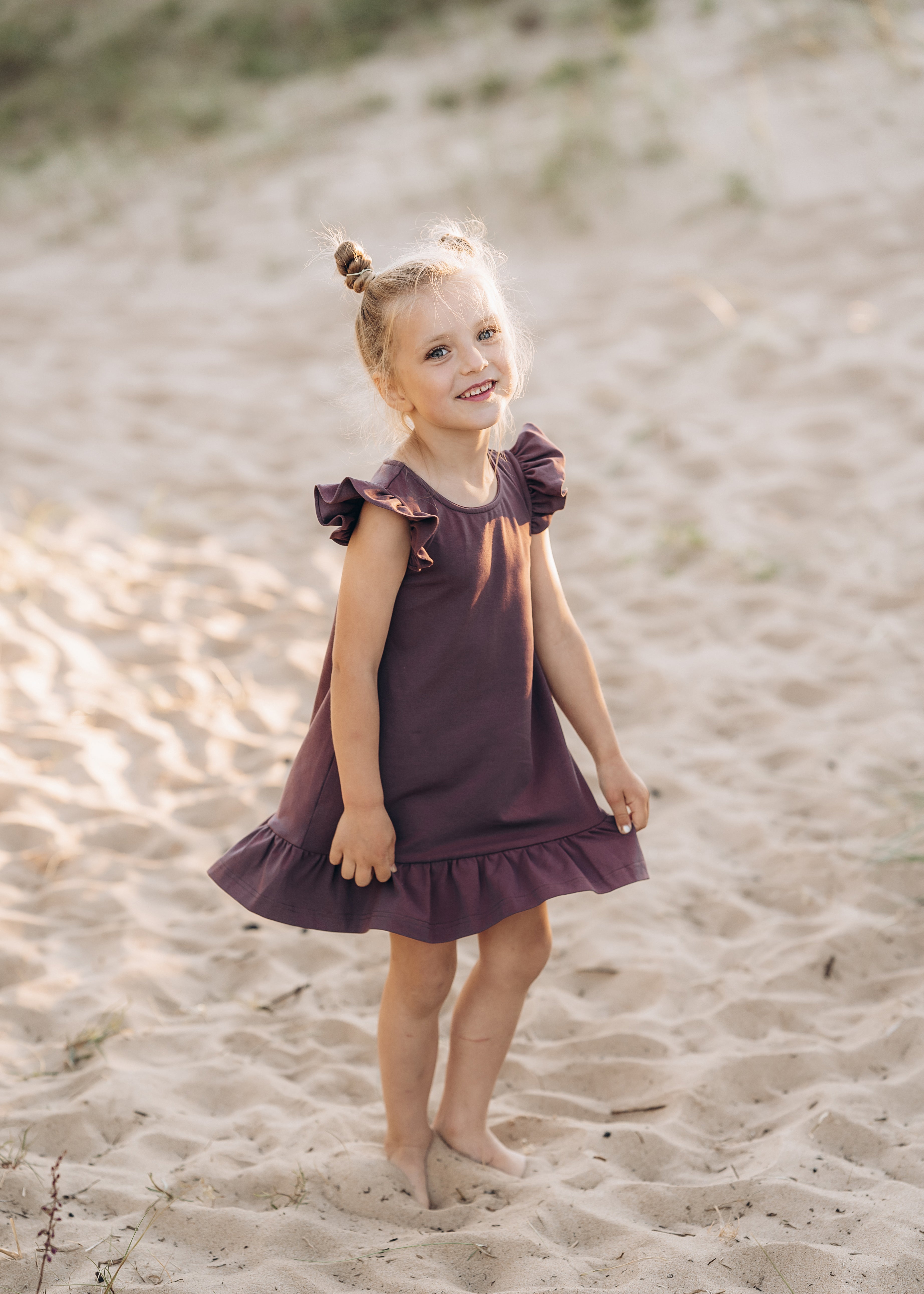 Children's dress with frills