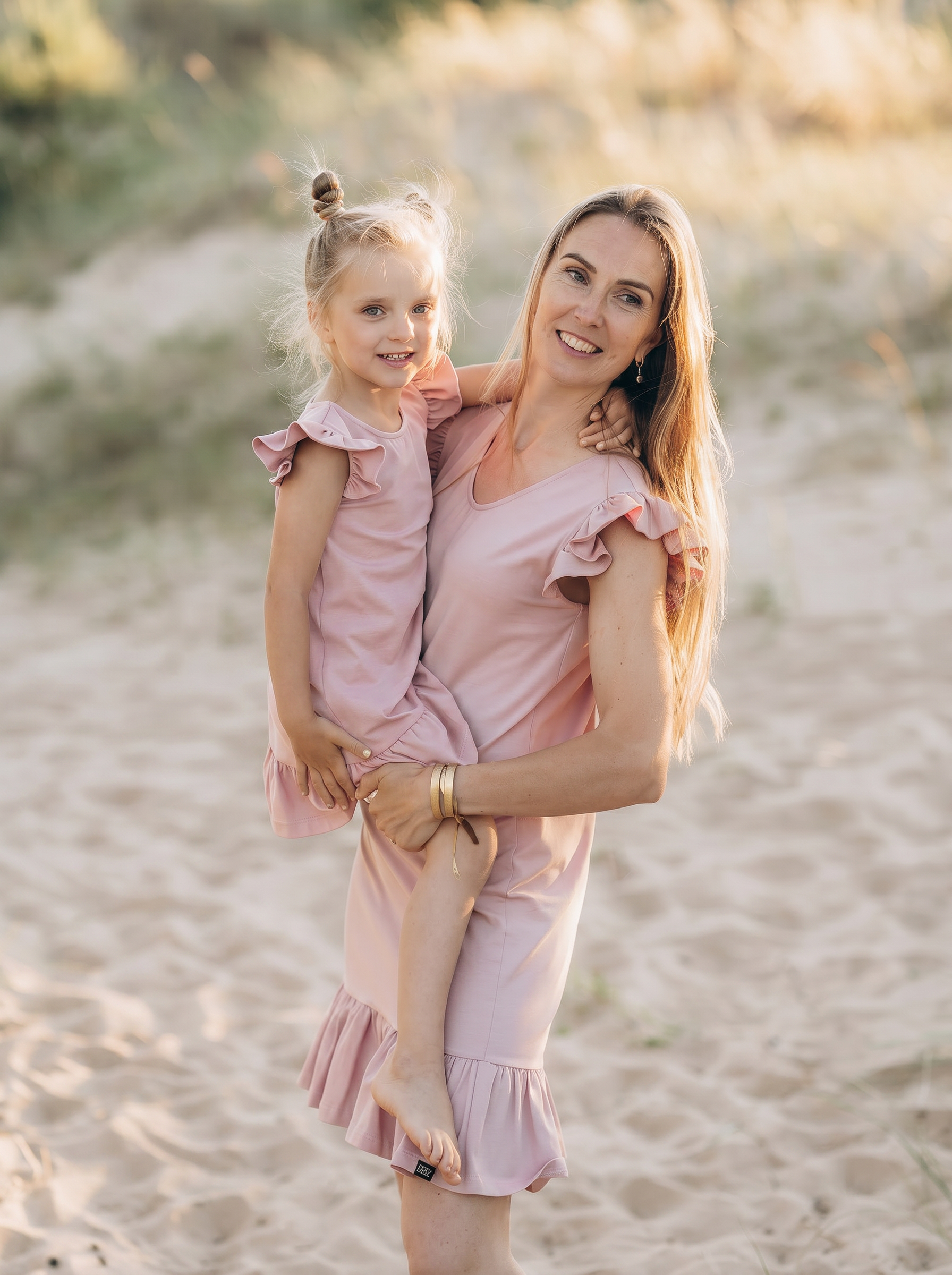 Children's dress with frills