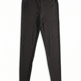 Ribbed high-waisted leggings