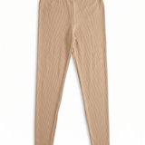 Ribbed high-waisted leggings